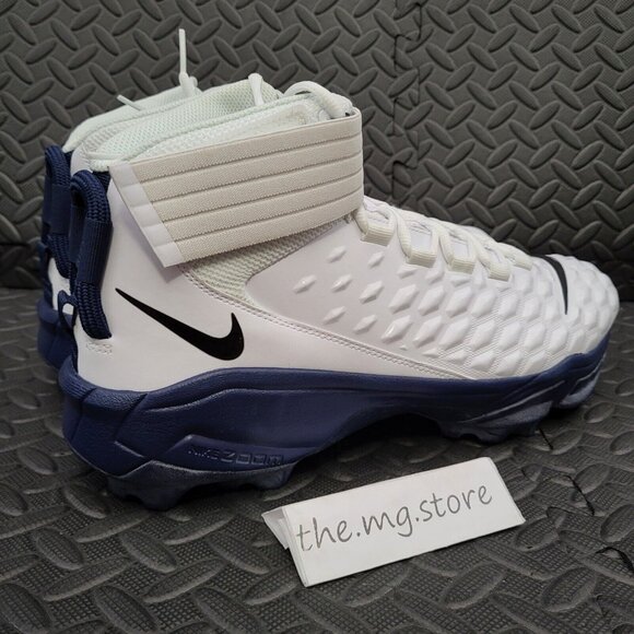 Nike Force Savage Pro 2 Shark White Navy Football Cleats BV5448-102 Mens Sz 12.5 main image 4